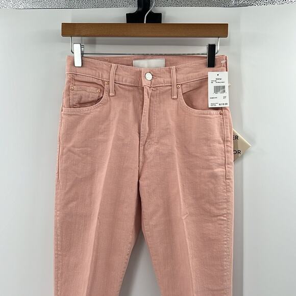 MOTHER The Inside Hover Women's Jeans in Peach Parfait Size 27 - Picture 4 of 12